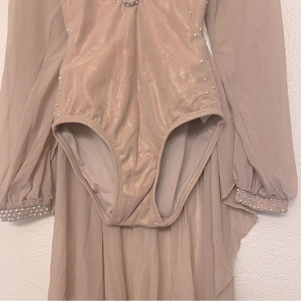 Tenth House solo custom 2 Die 4 Dance dress costume tan beige MYSTIC TD23413 LC